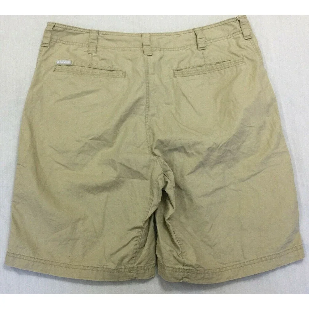 COLUMBIA OMNI SHADE SUN PROTECTION COTTON MENS SHORTS SIZE 38